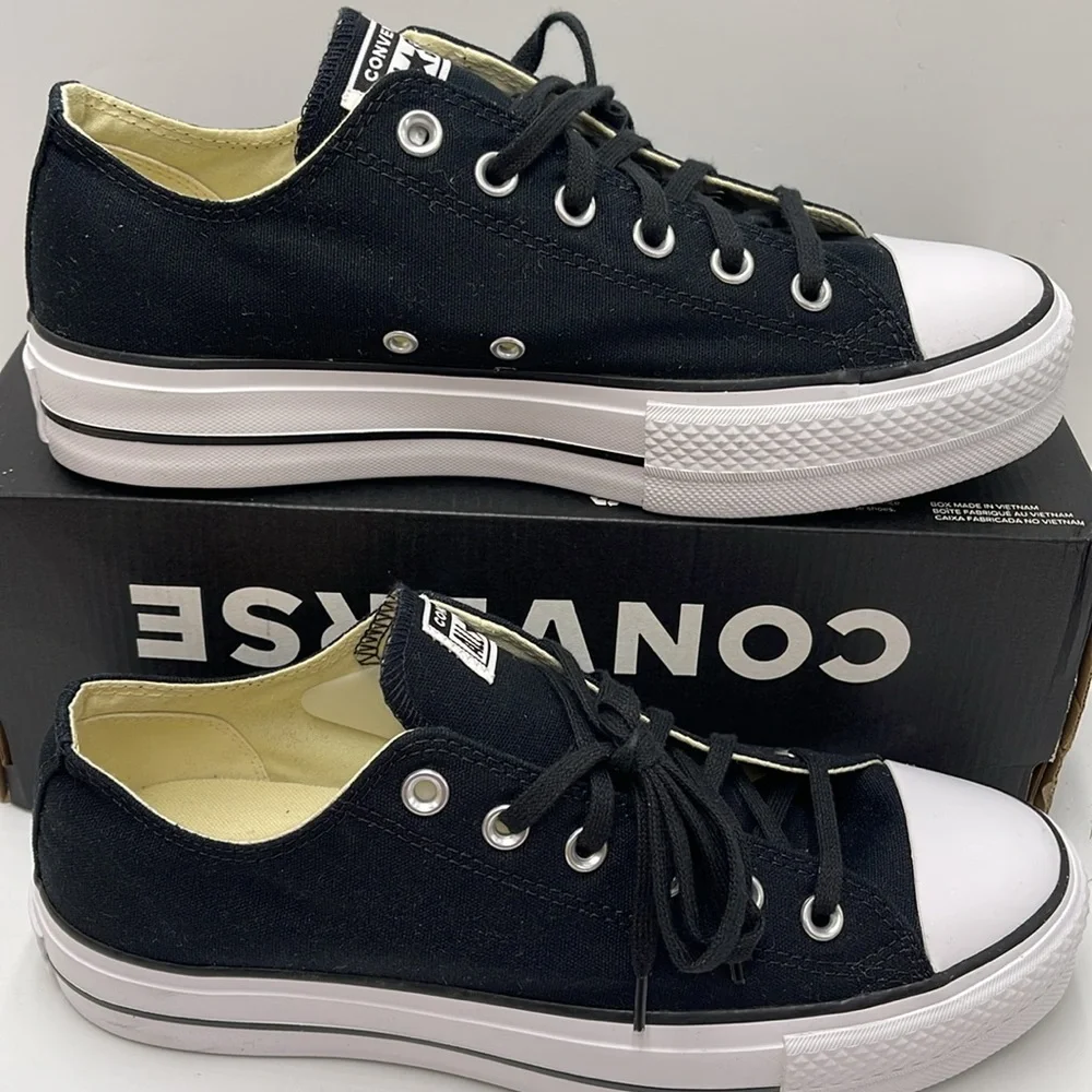 Converse WMNS CTAS LIFT OX BLACK/WHITE/WHITE 560250C Platforms Sneakers